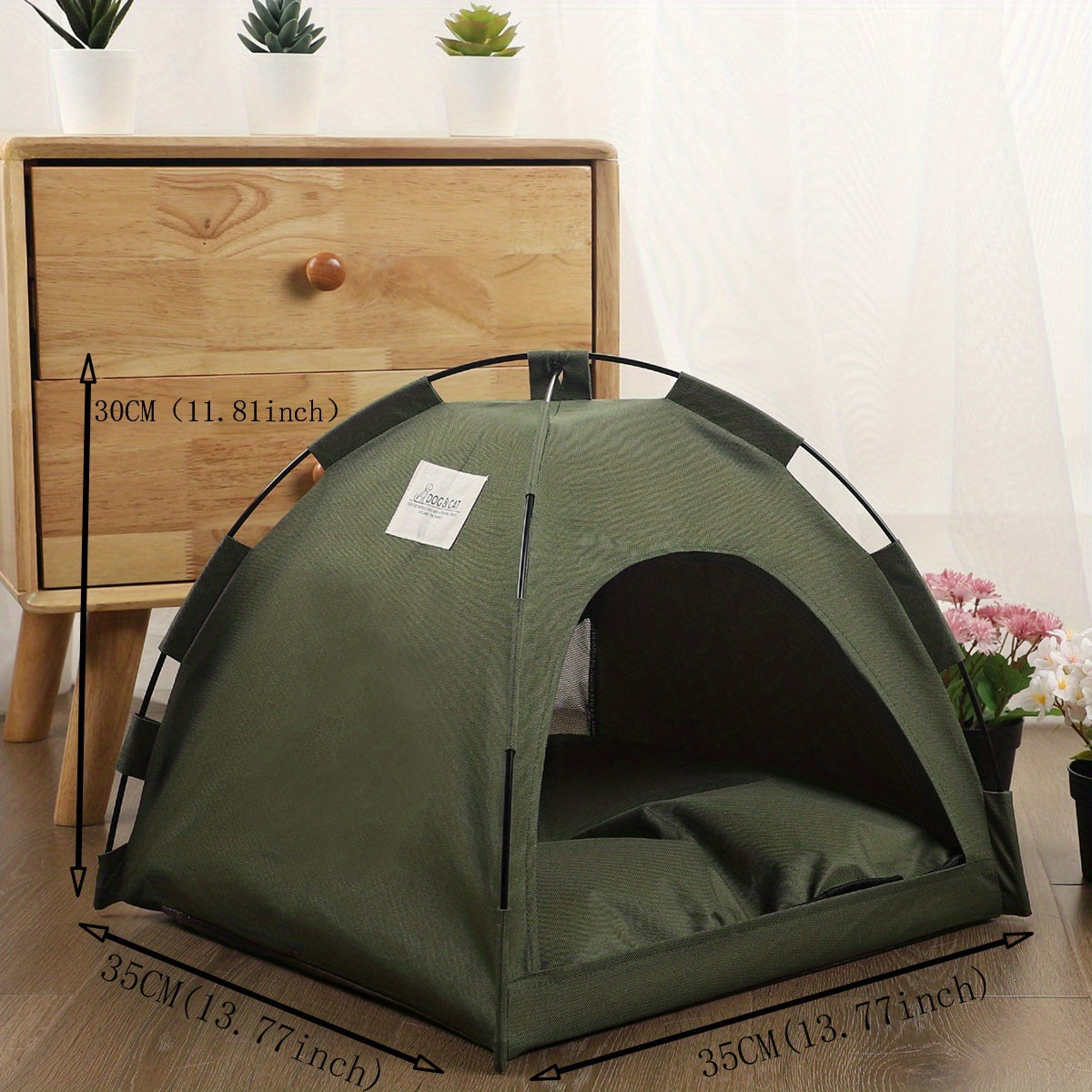 Cat Tent Bed With Removable Non-Slip Soft Pad