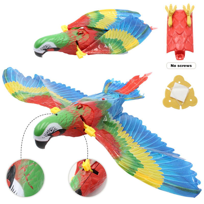 Simulation Bird Cat Interactive Pet Toys Hanging Eagle Flying