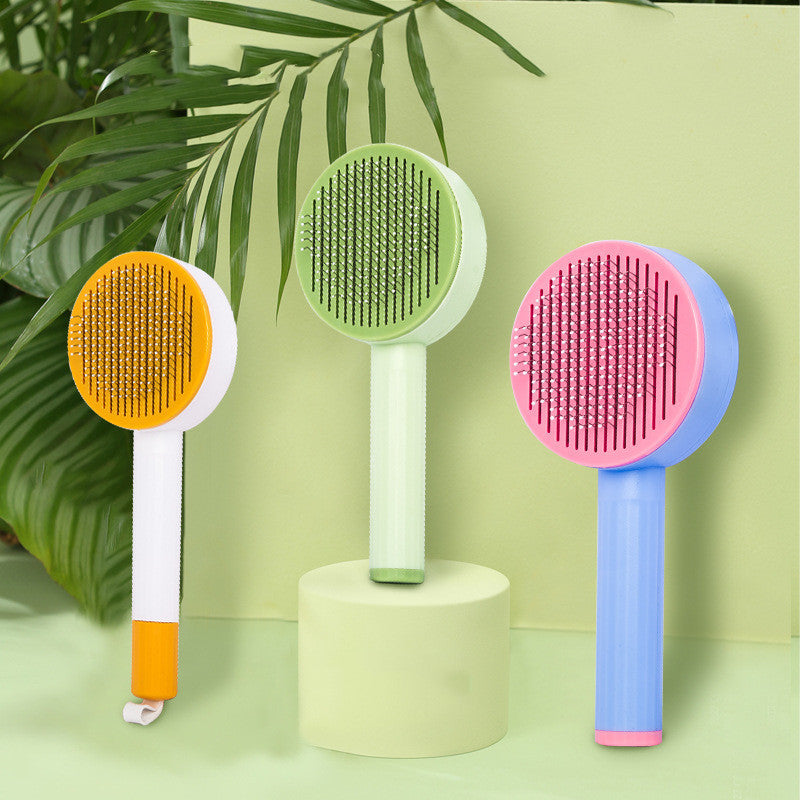 Curved Needle Massage Comb Cat Dog Hair Removal Brush