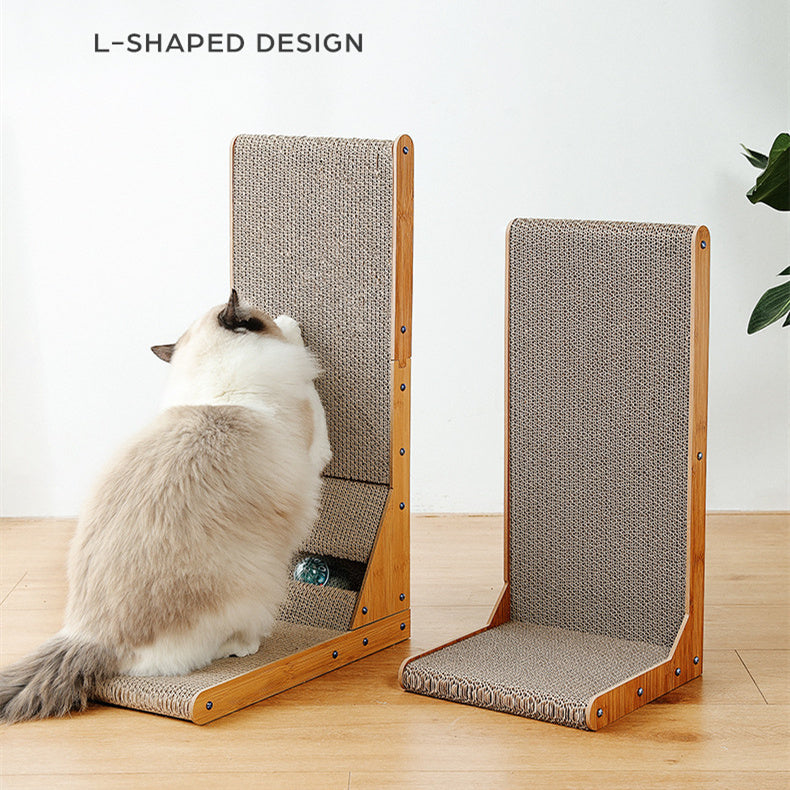 Pet Cat L-type Vertical Cat Scratch Board Scratch-resistant Wear