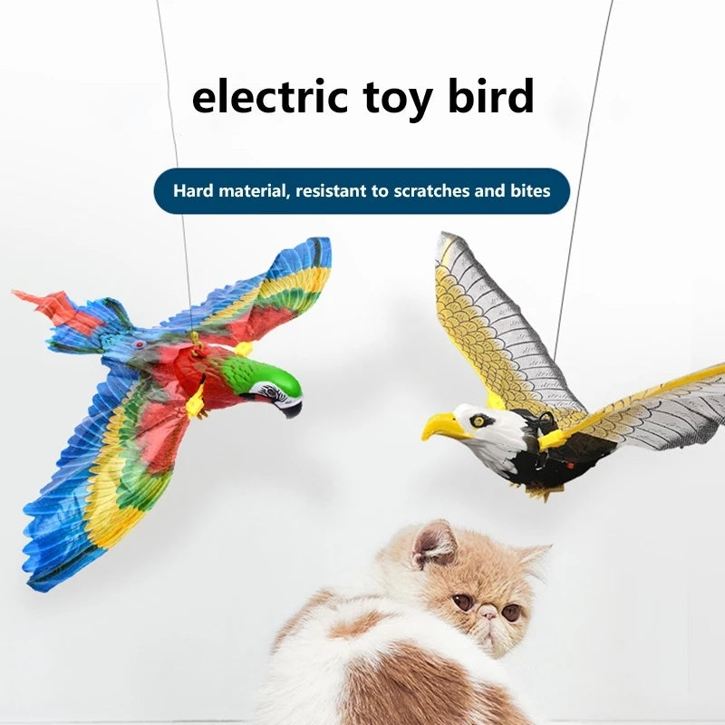 Simulation Bird Cat Interactive Pet Toys Hanging Eagle Flying