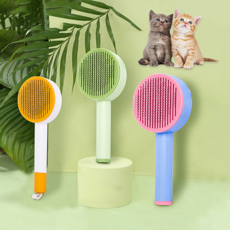 Curved Needle Massage Comb Cat Dog Hair Removal Brush