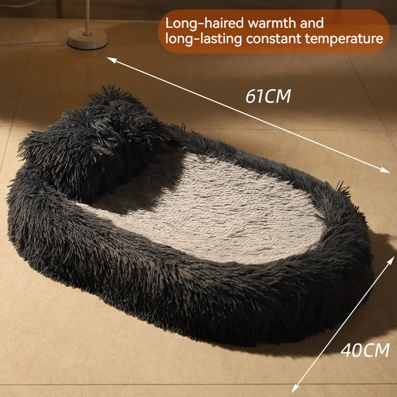 Long Wool Oval Plus Quilt Warm Cat Dog